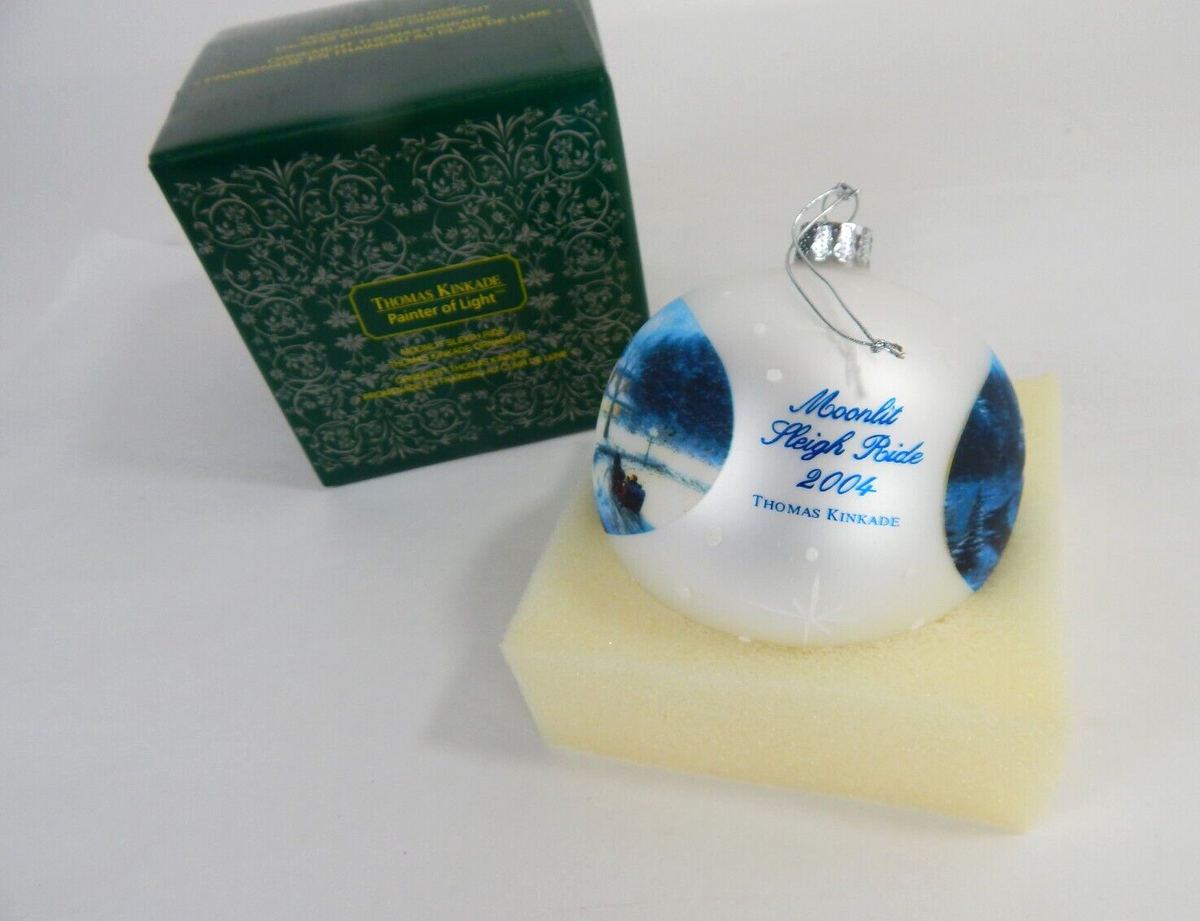 2004 Moonlit Sleigh Ride Thomas Kinkade Ornament | eBay