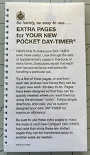 Pocket Day-Timer Assortment Extra Pages Spiral  Refill 6 1/2" X 3 1/2"