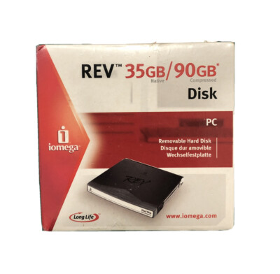 Iomega REV 35 GB 35gb disk/supporto di memoria NUOVO | eBay