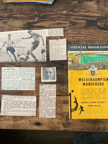 Wolves HOME & AWAY 1957/58 1958/59 1959/60 1960/61 1961/62 1962/63 FREE POST - Picture 318 of 394