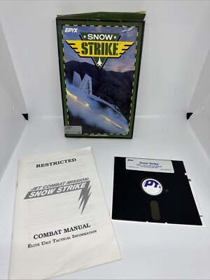 Vintage Epyx Snow Strike Game for the Commodore 64/128 Computer