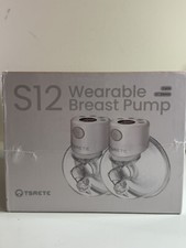 TSRETE S12 White Lightweight Double Wearable Electric Breast Pump 2 Pack Sealed