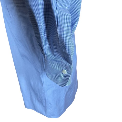 Brooks Brothers Herren Milano blau weiß Langarm Button Down Hemd 16,5 34 - Bild 7 von 9