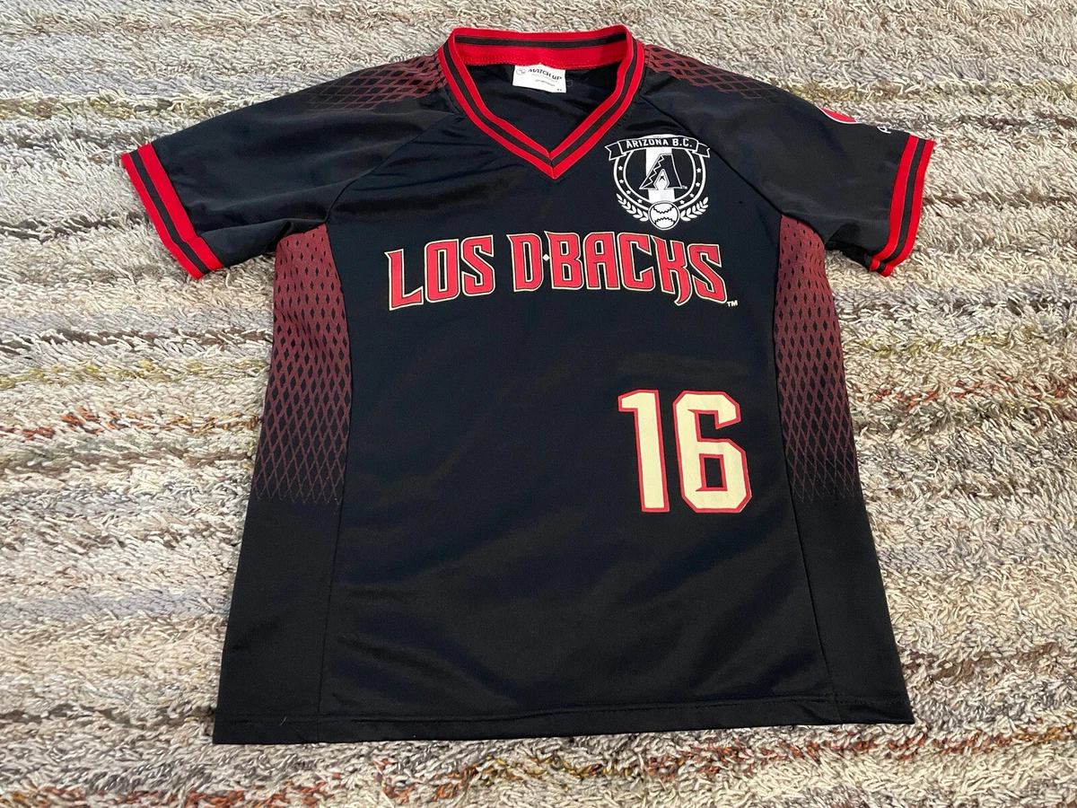 Arizona Diamondbacks #16 LOS DBACKS MLB SGA Black Jersey Youth