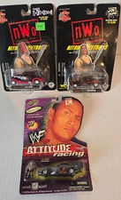 VINTAGE RACING CHAMPS & ROAD CHAMPS WF THE ROCK & N.W.O NITRO WCW STING LOT ii