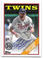 2023 Topps Update Series 1988 Topps Auto Edouard Julien (#88BAU-EDJ) Twins RC