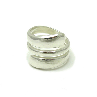 R001576 Stilvoller Sterling Silber Ring Massiv 925 Handarbeit Kaiserin Nickelfrei