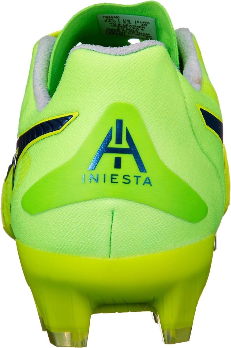 Asics ULTREZZA 2 Soccer Spikes Safety yellow/Mako blue Size 28cm