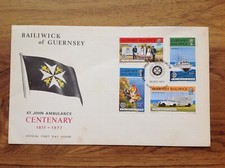 Guernsey First Day Cover 1977 St John Ambulance Centenary. Free UK Postage