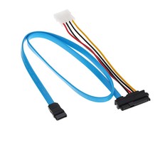 SFF-8482 SAS 29 Pin To 1 SATA Adapter Hard Disk Drive Splitter Data Cable 70cm