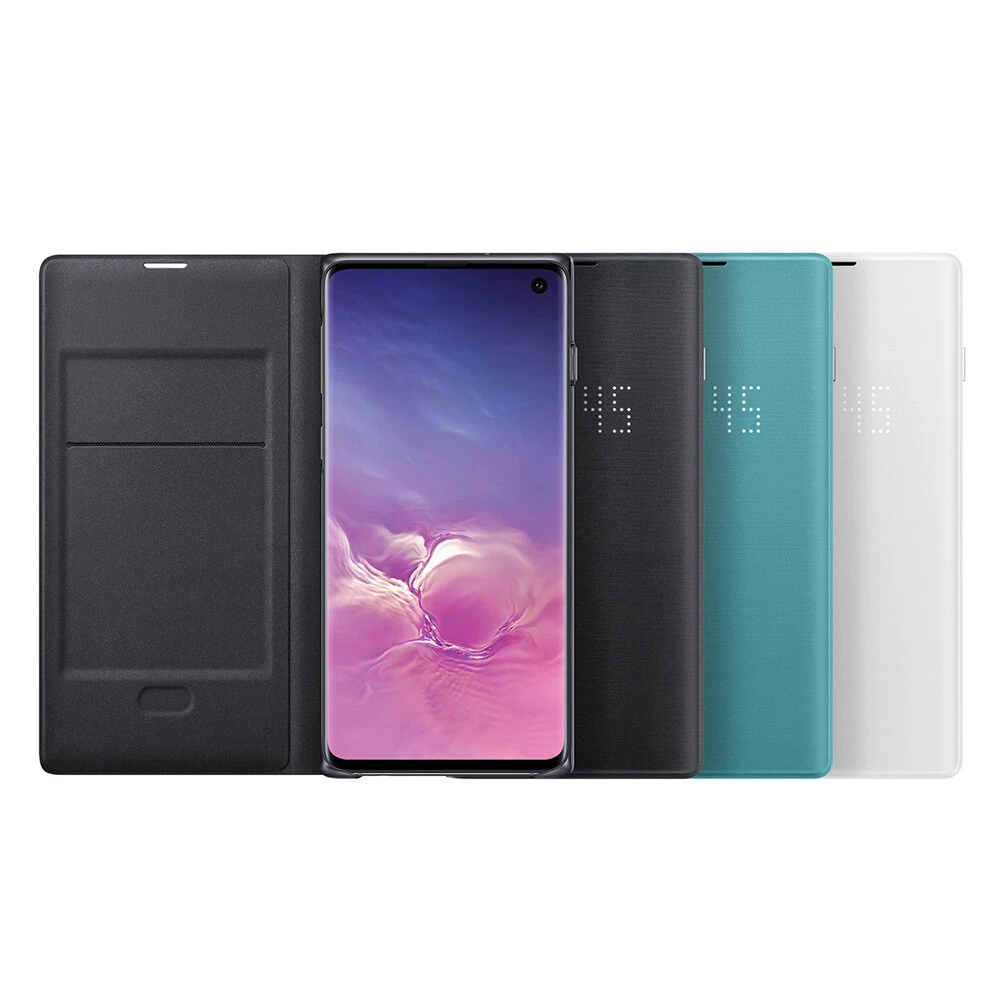 Custodia Portafoglio Xinyunew Per Galaxy S10 Plus – Con Vetro Temperato, Slot Carte E Supporto