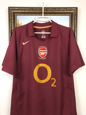 Arsenal Home football shirt 2005 Soccer Nike Jersey Mens Highbury