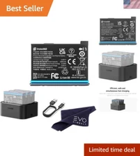 Fast Charge Hub & Extra X3 1800mAh Battery - Triple Bay Charger for 360 Cameras