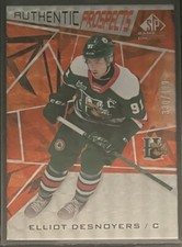 2021-22 SP Game Used CHL Orange Parallel Elliot Desnoyers /499 #34