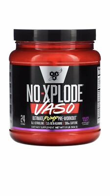 No-Xplode VASO, Ultimate Pump Pre-Workout, Grape Fury, 1.11 lb (504 g)