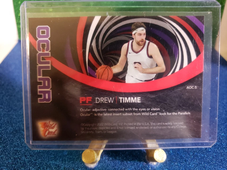 DREW TIMME Ocular Insert Wild Card Alumination SSP #D/60 AOC-5🔥  - Image 2 of 2