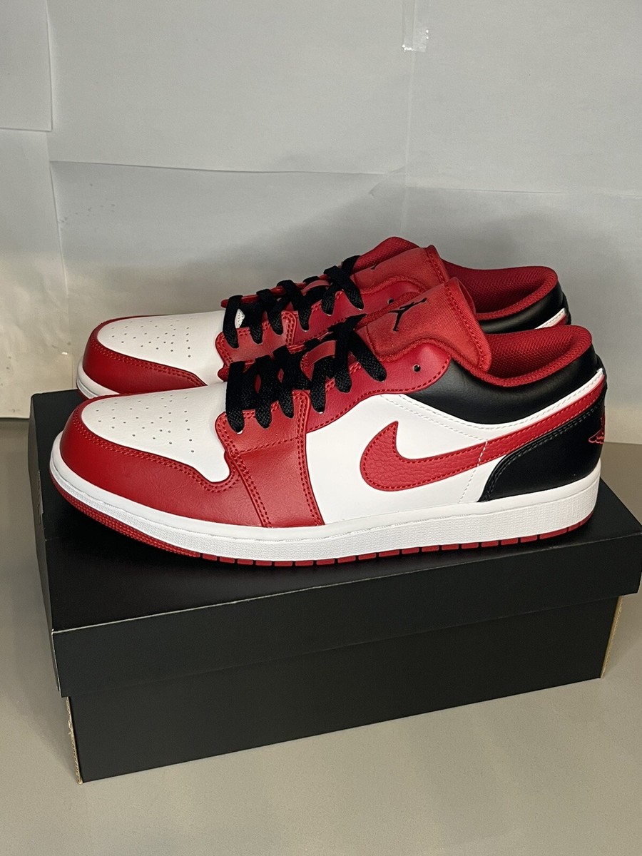Nike Air Jordan 1 Low Bulls Reverse Black Toe Mens 11 Athletic Shoes 553558-163 Air Jordan 1 Low  main image 2