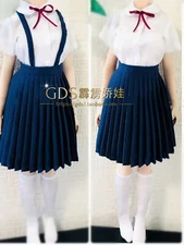 1/6 Student Girl Sailor Uniform Clothing Set Fit 12'' TBLeague Action Figure