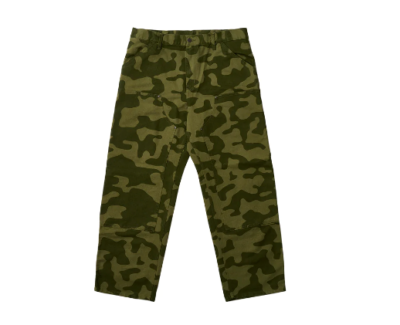 Palace Carhartt Double Knee Work Pants Dollar Green Camo Size 36