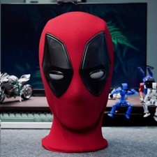Deadpool Helmet Mask Movable Eyes Light Up Ring Remote Control Halloween Party