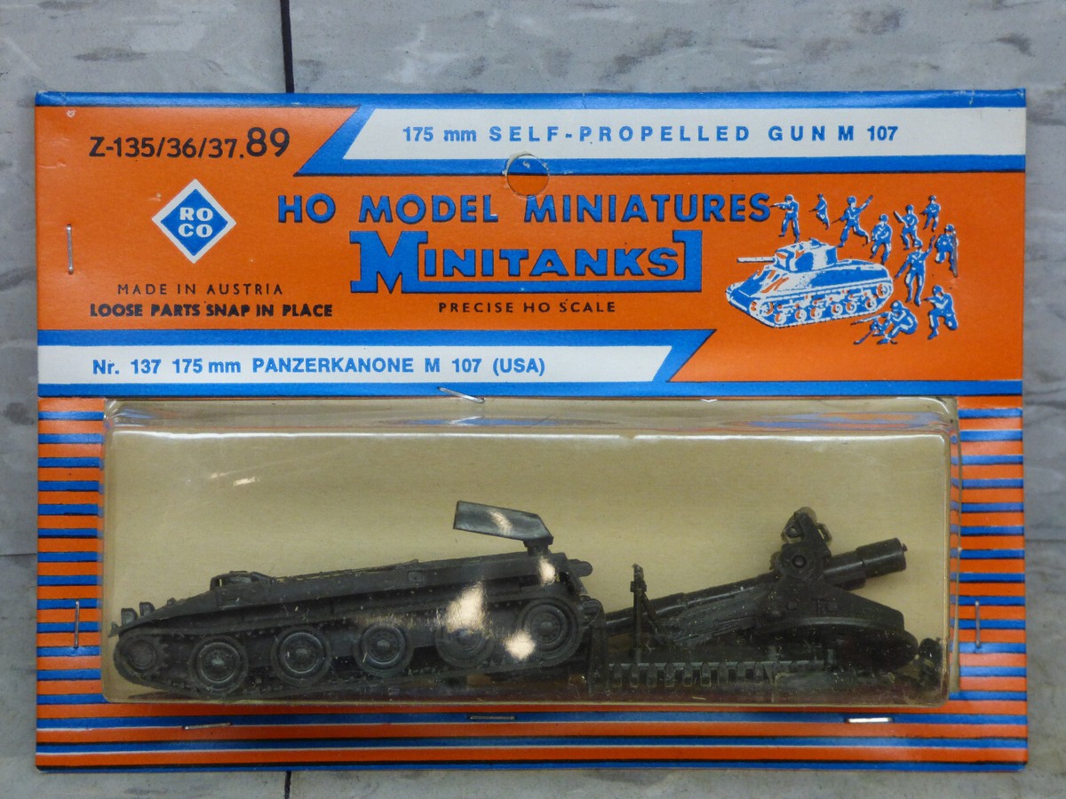 Roco Minitanks New 1/87 Modern US M-107 155mm,175mm, 230m SP