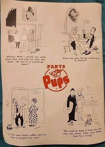 1965 Vintage Parts And Pups Annual Joke Book Motor Specialty C'ville Va. Adults - Picture 3 of 5