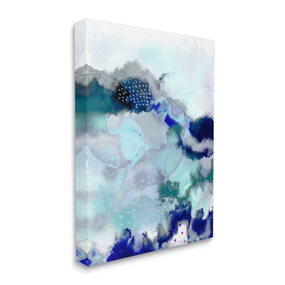 Sea Floor Water Abstraction Fluid Green Blue, Designed by Urban Epiphany Canv...