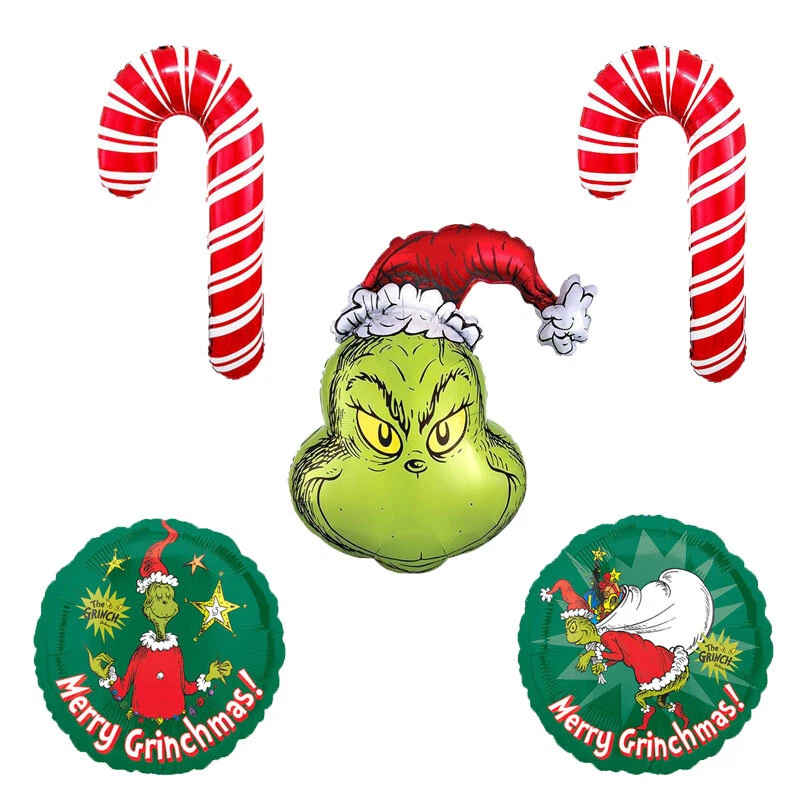New Grinch Christmas Foil Balloons Xmas Grinch Party Decoration Helium AU Stock - image 2 of 4
