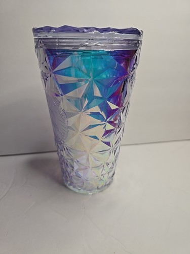Starbucks Venti Christmas Holiday 2023 White Clear Diamond Prism Crystal Tumbler - Picture 3 of 8