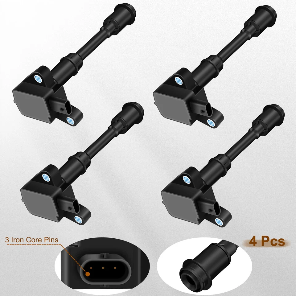 Quality 4x Ignition Coils for Ford Transit Connect for Fiesta for Fusion 1.6L - Image 2 of 4