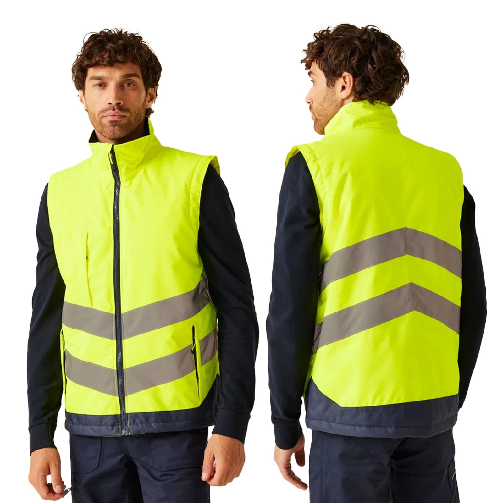 Regatta Hi Viz Vis Visibility Fleece Waterproof Body Warmer Work Wear Gilet Vest