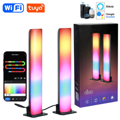 Smart RGB Led Light Bars Tuya Wifi Music Sync Led TV Backlights for Gaming, PC, 