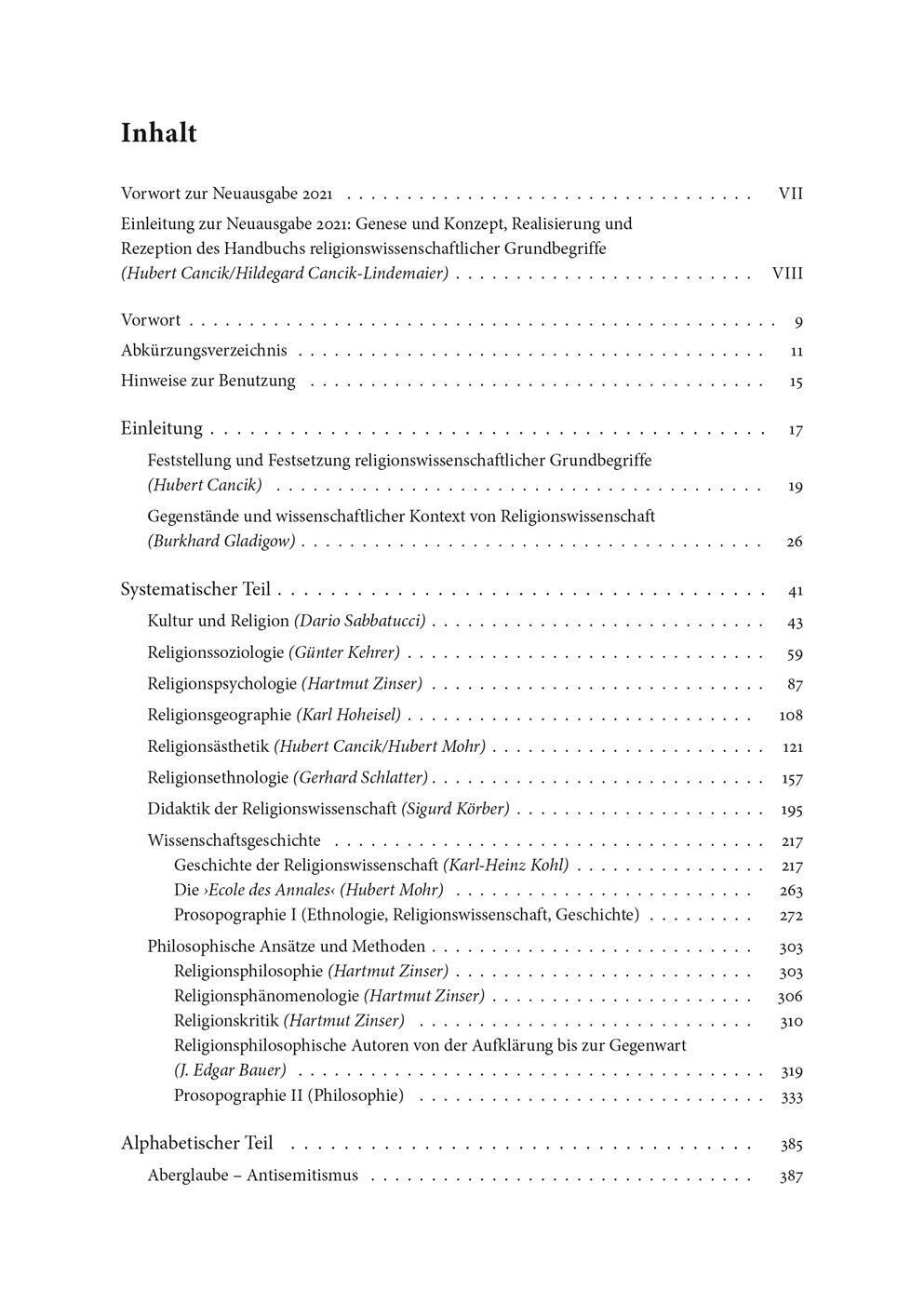 Thumbnail - Handbuch Religionswissenschaftlicher Grundbegriffe (hrwg). 5 Bände |