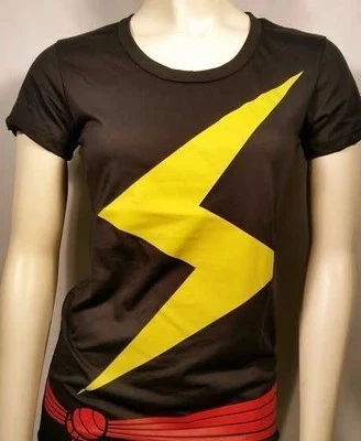 I Am Ms.MARVEL Carol Danvers Super Hero Comics Junior Jrs Kostüm T-Shirt S-XL - Bild 1 von 4