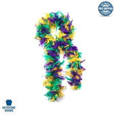 35g Mardi Gras Feather Boa - Luxurious & Fluffy Costume Accessory