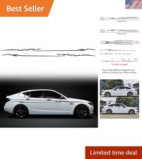 2pcs Stripe Graphics Car Auto Body Side Sticker Racing Sports Decal 2pcs Stripe Graphics Car Auto Body Side Sticker Racing Sports Decal