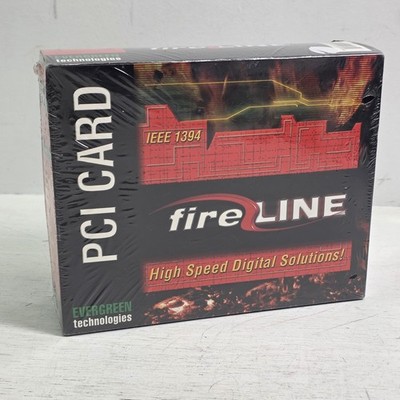 Vintage Evergreen FIRELINE IEEE 1394 PCI Card Multi Port Host Card New Sealed!