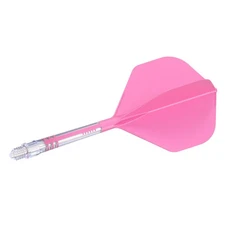 CUESOUL T19 Carbon Integrated Dart Shaft and Flight Big Standard Shape-Rose Red