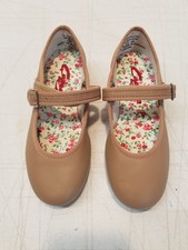 Capezio Mary Jane Tap Shoes Child's Size 11M 3800C Caramel Tan New No Box 3868