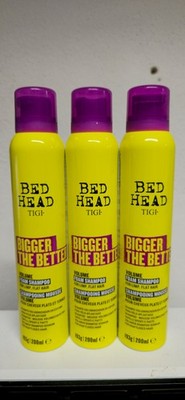 3 Stück Tigi Bed Head Bigger The Better Volume Foam Shampoo 200ml dünnes Haar 3x