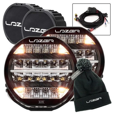 Lazer Lampen Sentinel LED Elite Light 9 Zoll mit Positionslicht Straßenzulassung 2er Pack