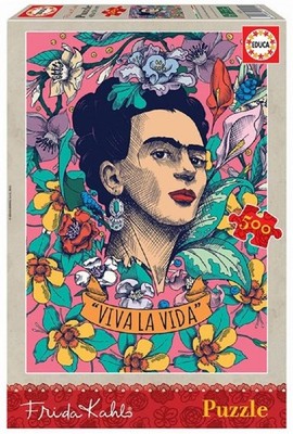 Educa 500 Piece Jigsaw Puzzle - Viva La Viva Frida Kahlo