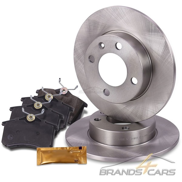Atec Bremsscheiben Voll Ø232 + BelÄGe Hinten FÜR Seat Arosa Ibiza Vw Lupo Polo-image