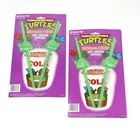 Vintage Teenage Mutant Ninja Turtles Drinking Straws 2 Packs of 2 1988 Helm Toy