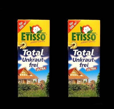 2 x Etisso Total Unkraut-frei Ultra 250 ml Ref.Mittel Glyphosat 360 Roundup