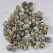 Lotto diamanti sfusi naturali 5,00 ct grezzi giallo verde grezzi 3,0-4,0 mm d...