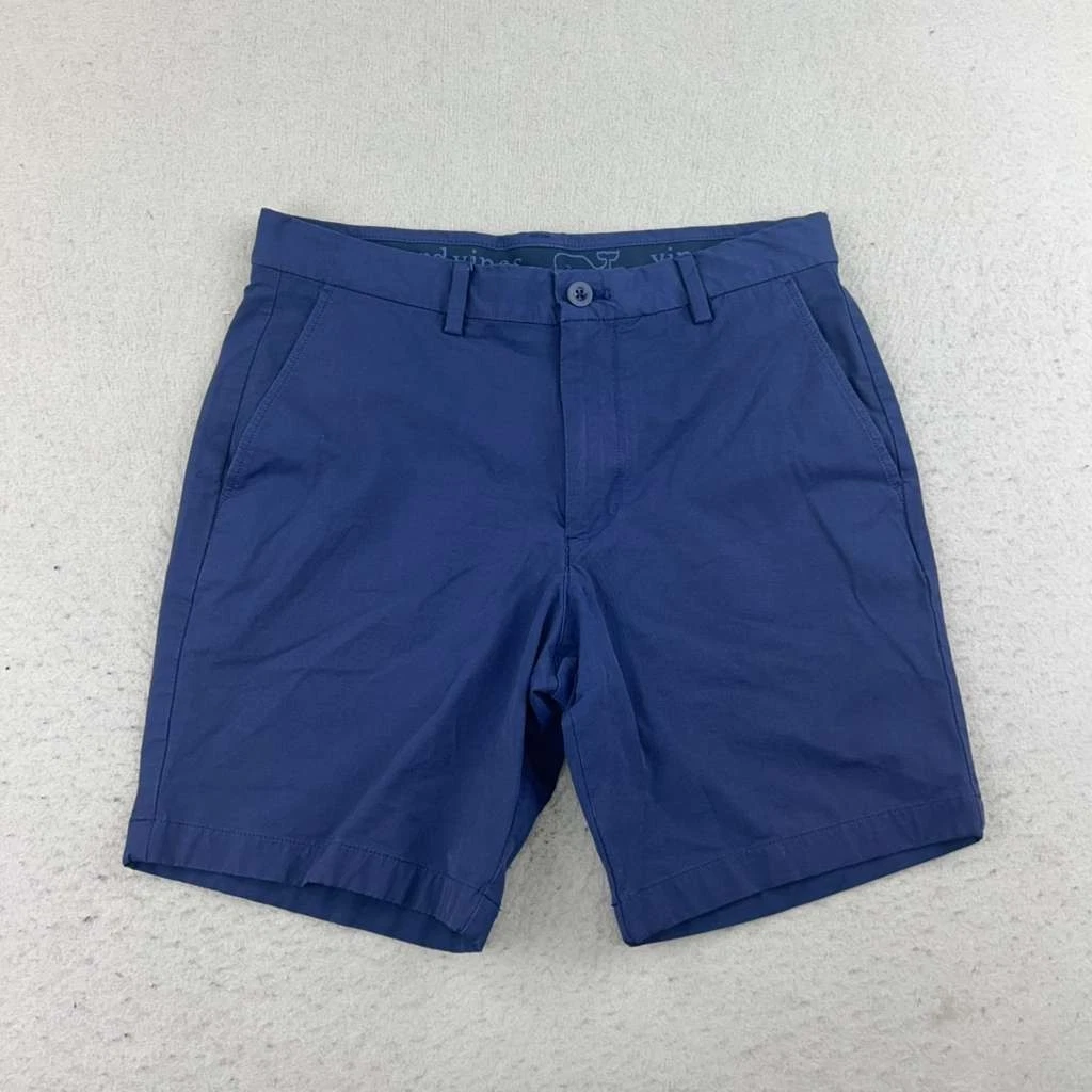 Vineyard Vines Shorts Mens 30 Blue Nylon Performance Flat Front Lightweight