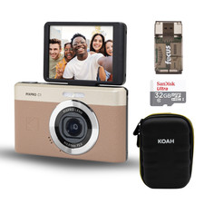 KODAK PIXPRO C1 Friendly Zoom 13MP 1080p Digital Camera Brown Bundle