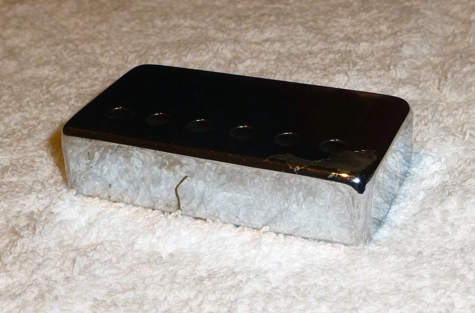 Cubierta de camioneta vintage Gibson años 60 70 Les Paul original cromada buena ES SG defecto Foto 4 de 4