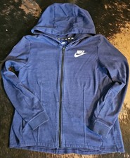 Womens Nike Navy Blue Zip Up Hoodie M
